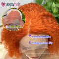 Unprocessed 100% human hair full lace wig alibaba he lace frontal orange wigs raw Indian hair wigs from India wholesale vendor